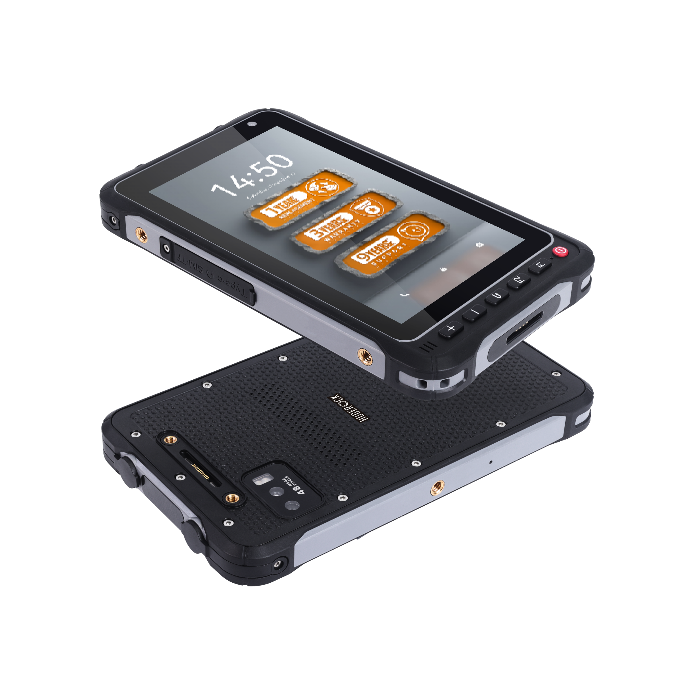 T-SMART H72 10,000mAh removable battery for all-day operation            