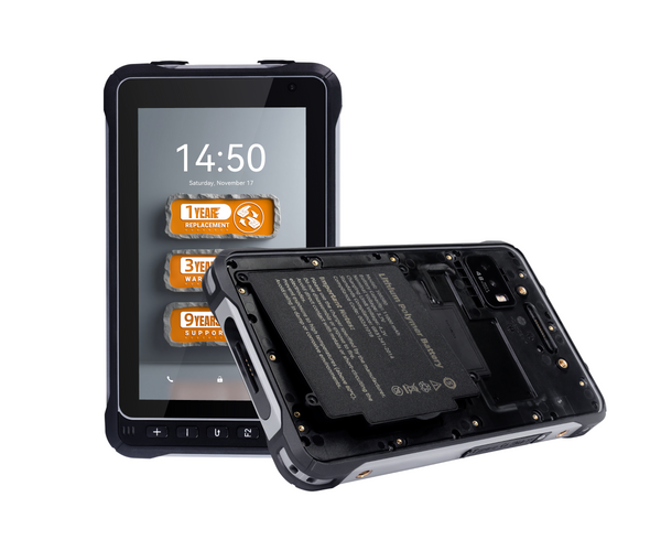 T-SMART H72 7-inch rugged tablet with 2200 nits sunlight-readable display